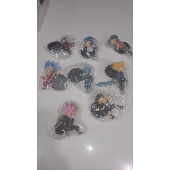 Dragon Ball Z OR ANIME TYPE figures With Stands Set Of 8 GENERIC B6 - Picture 1 of 10